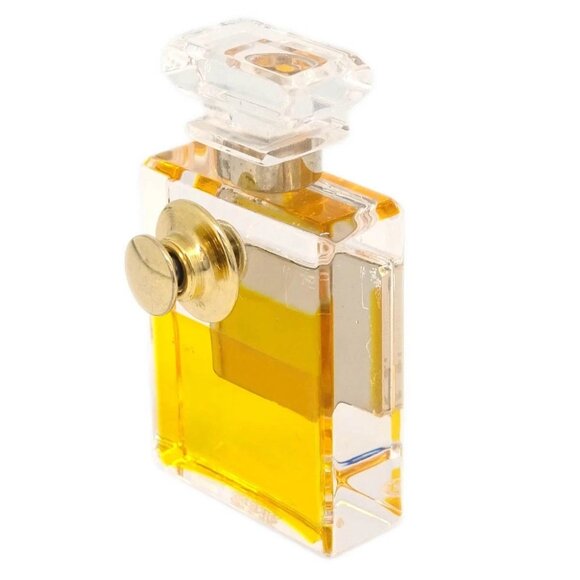 Chanel Perfume Bottle Brooch Pin Clear 06A 195347 - Picture 3 of 4